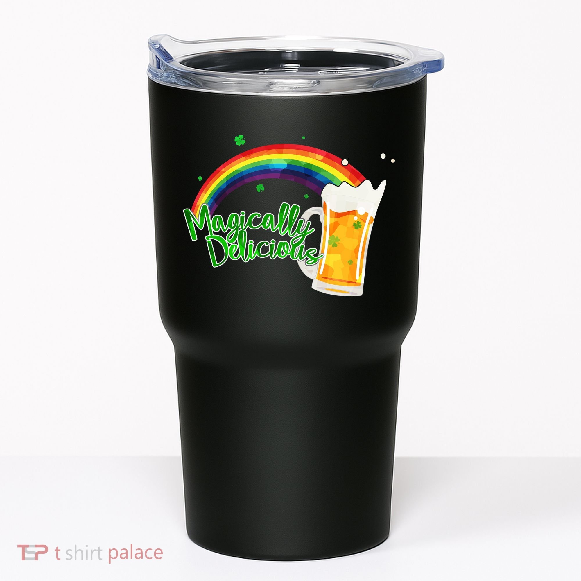 Magically Delicious Rainbow Beer St. Patrick's Day Tumbler