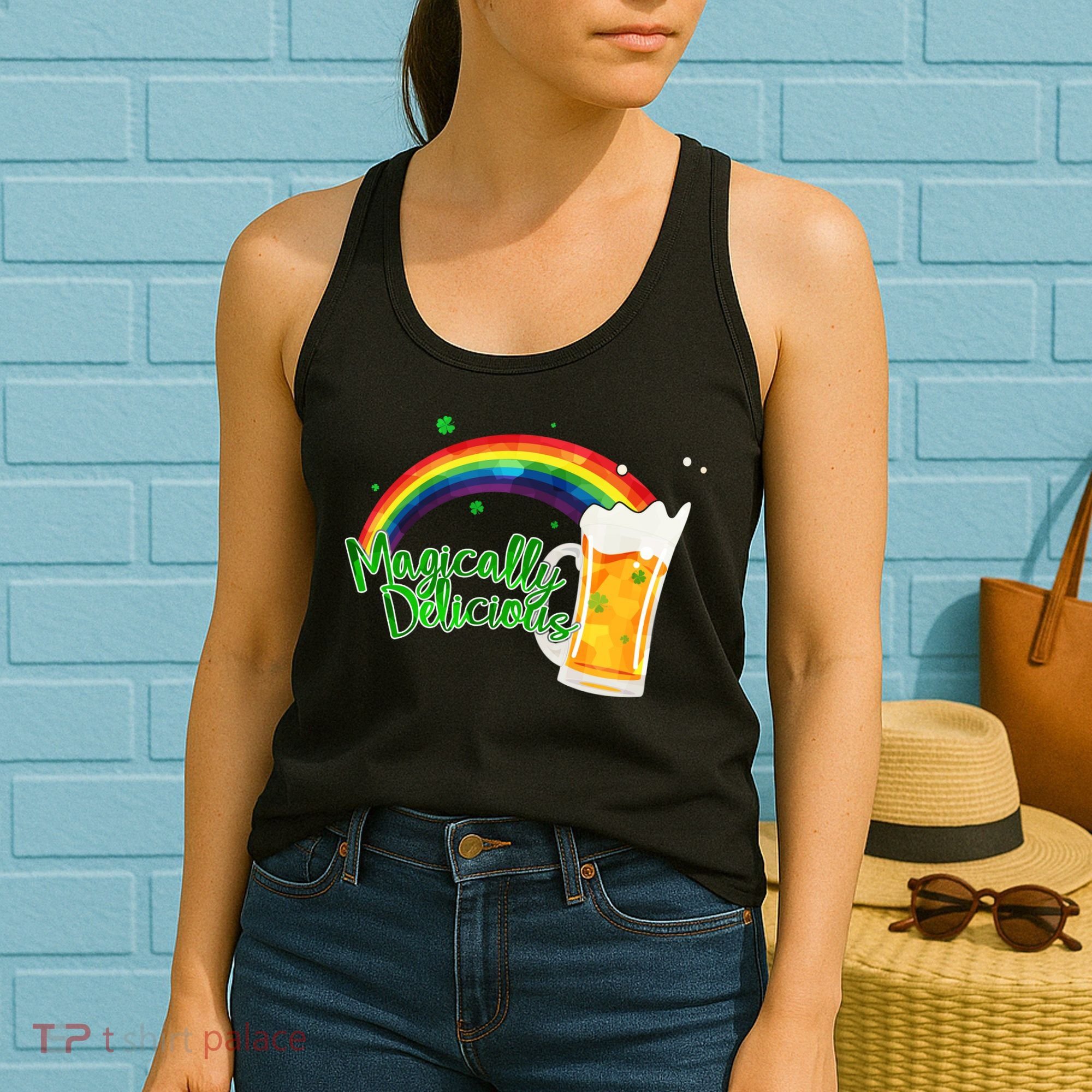 Magically Delicious Rainbow Beer St. Patrick's Day Women's Tank Top