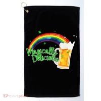 Magically Delicious Rainbow Beer St. Patrick's Day Golf Towel thumb 0