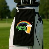 Magically Delicious Rainbow Beer St. Patrick's Day Golf Towel thumb 2