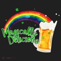 Magically Delicious Rainbow Beer St. Patrick's Day Golf Towel thumb 3