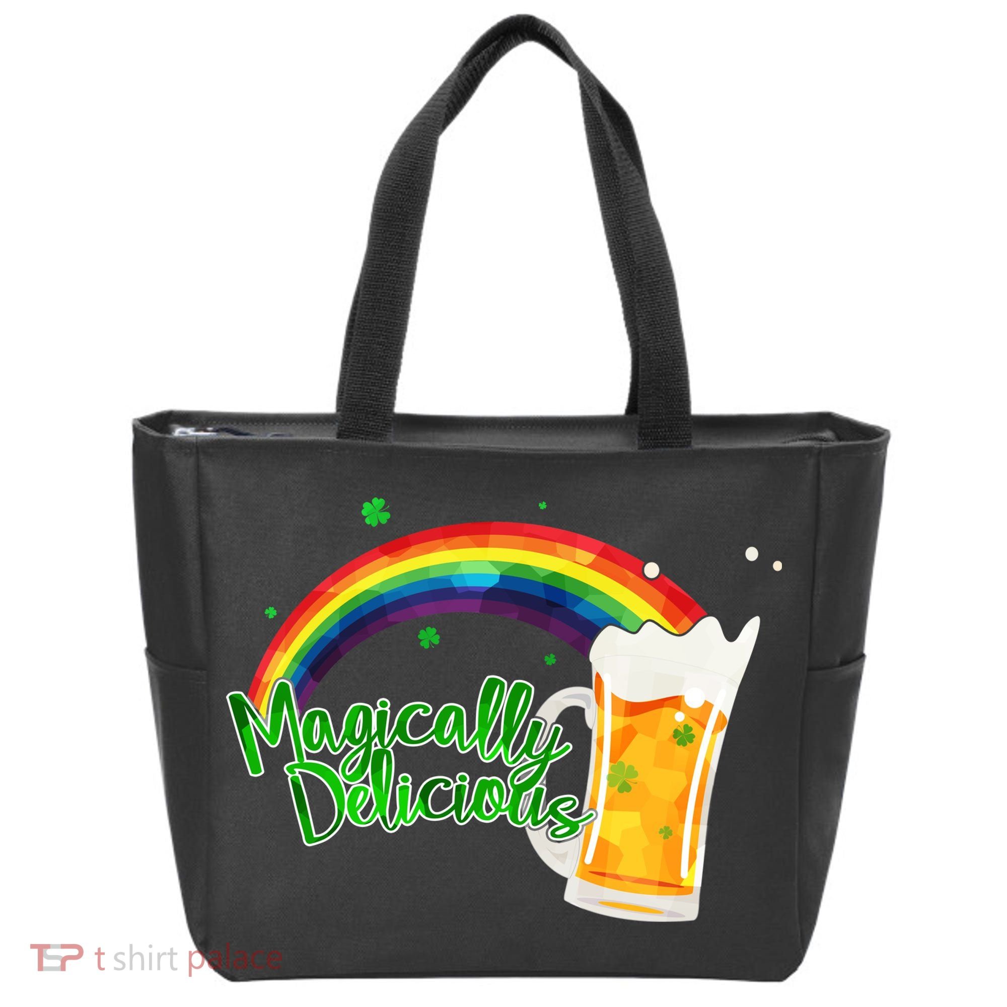 Magically Delicious Rainbow Beer St. Patrick's Day Tote Bag