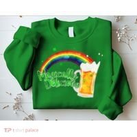 Magically Delicious Rainbow Beer St. Patrick's Day Sweatshirt thumb 2