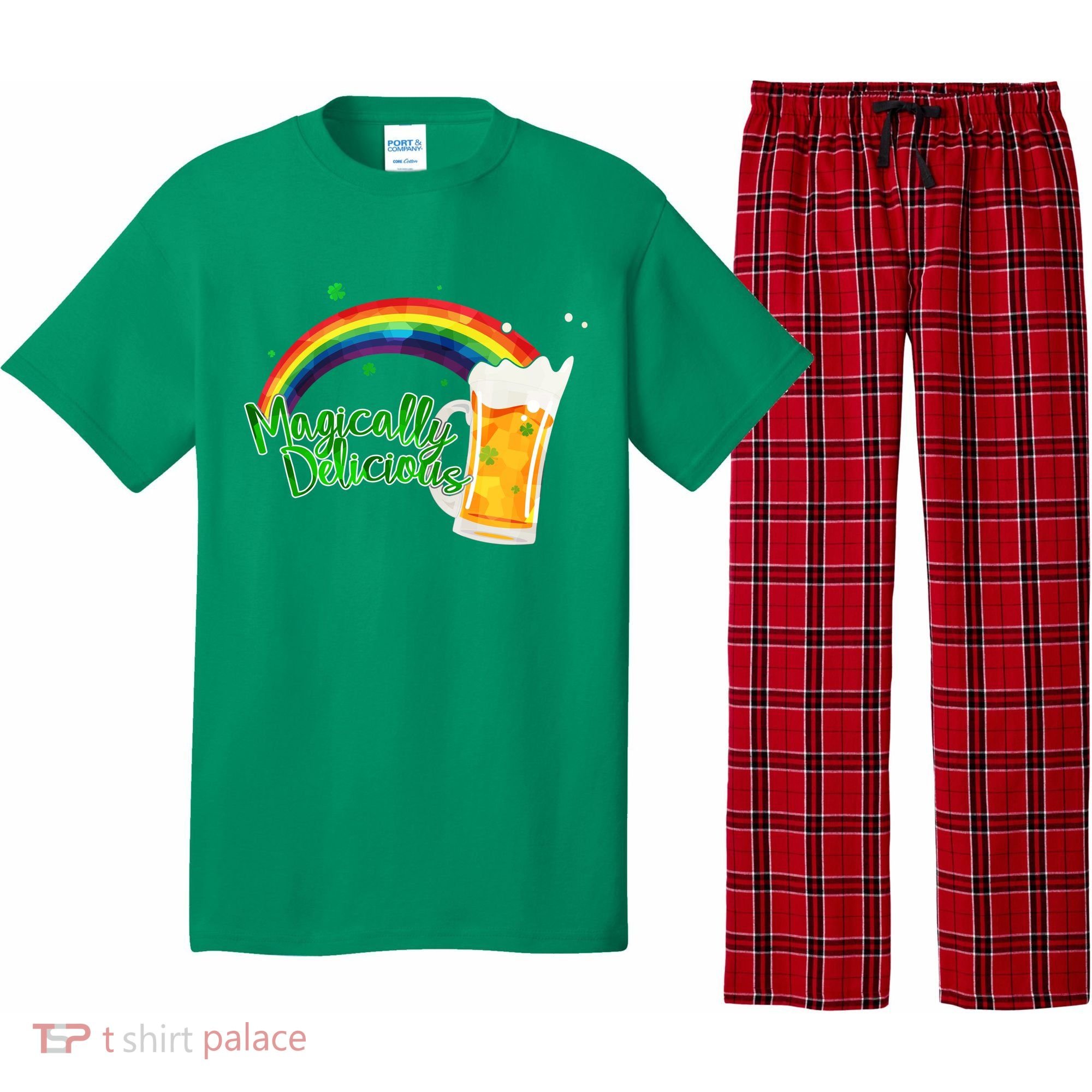 Magically Delicious Rainbow Beer St. Patrick's Day Pajama Set