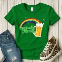 Magically Delicious Rainbow Beer St. Patrick's Day Women's T-Shirt thumb 3