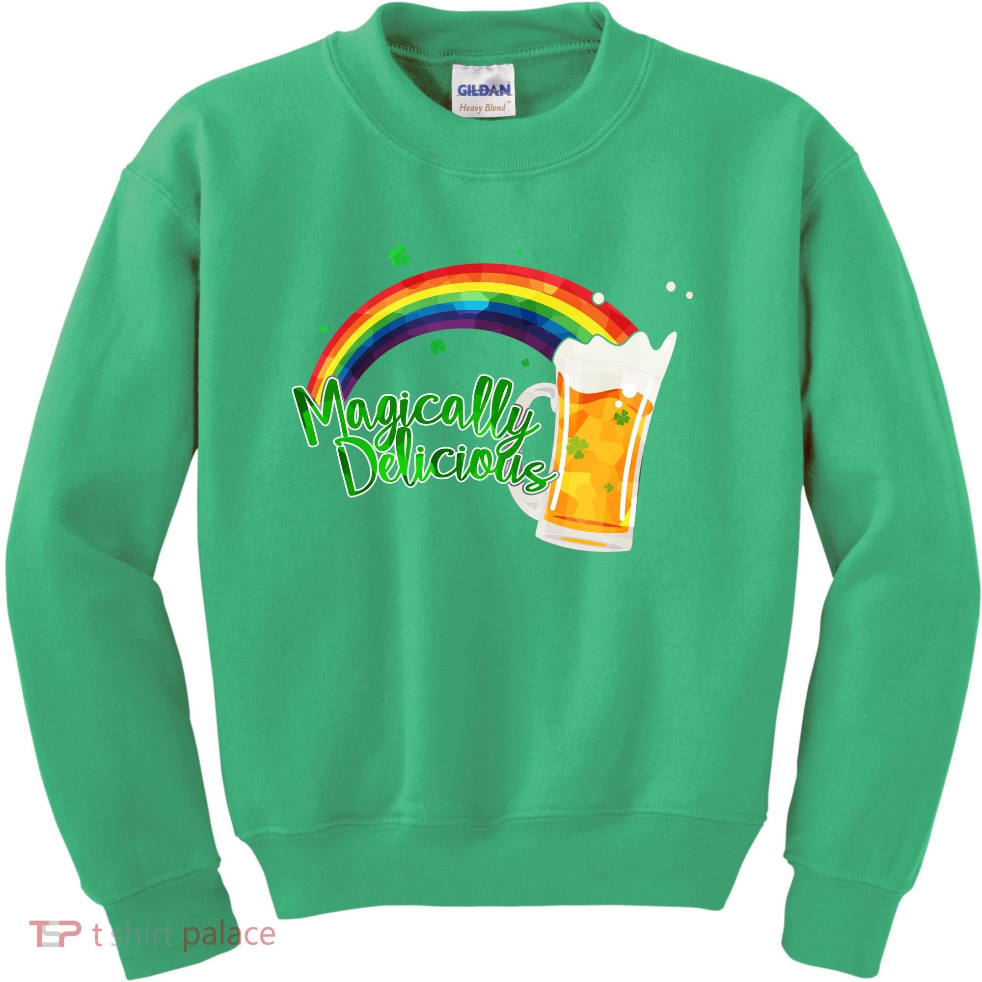 Magically Delicious Rainbow Beer St. Patrick's Day Kids Sweatshirt