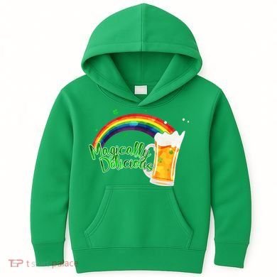 Magically Delicious Rainbow Beer St. Patrick's Day Kids Hoodie