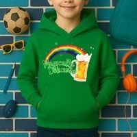 Magically Delicious Rainbow Beer St. Patrick's Day Kids Hoodie thumb 2