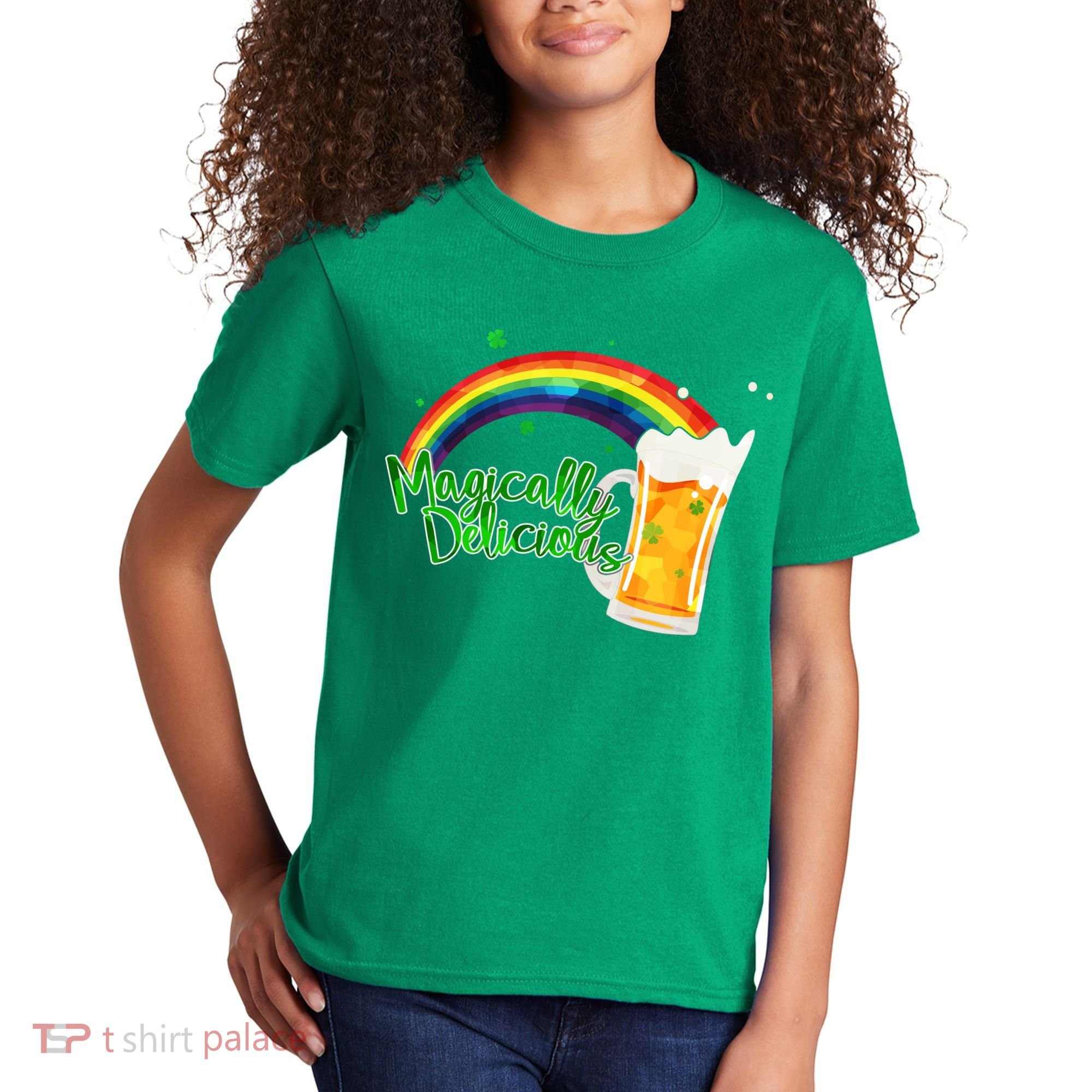 Magically Delicious Rainbow Beer St. Patrick's Day Kids T-Shirt