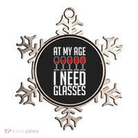 At My Age I Need A Glass Wine Ornament thumb 0