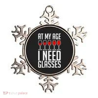 At My Age I Need A Glass Wine Ornament thumb 0