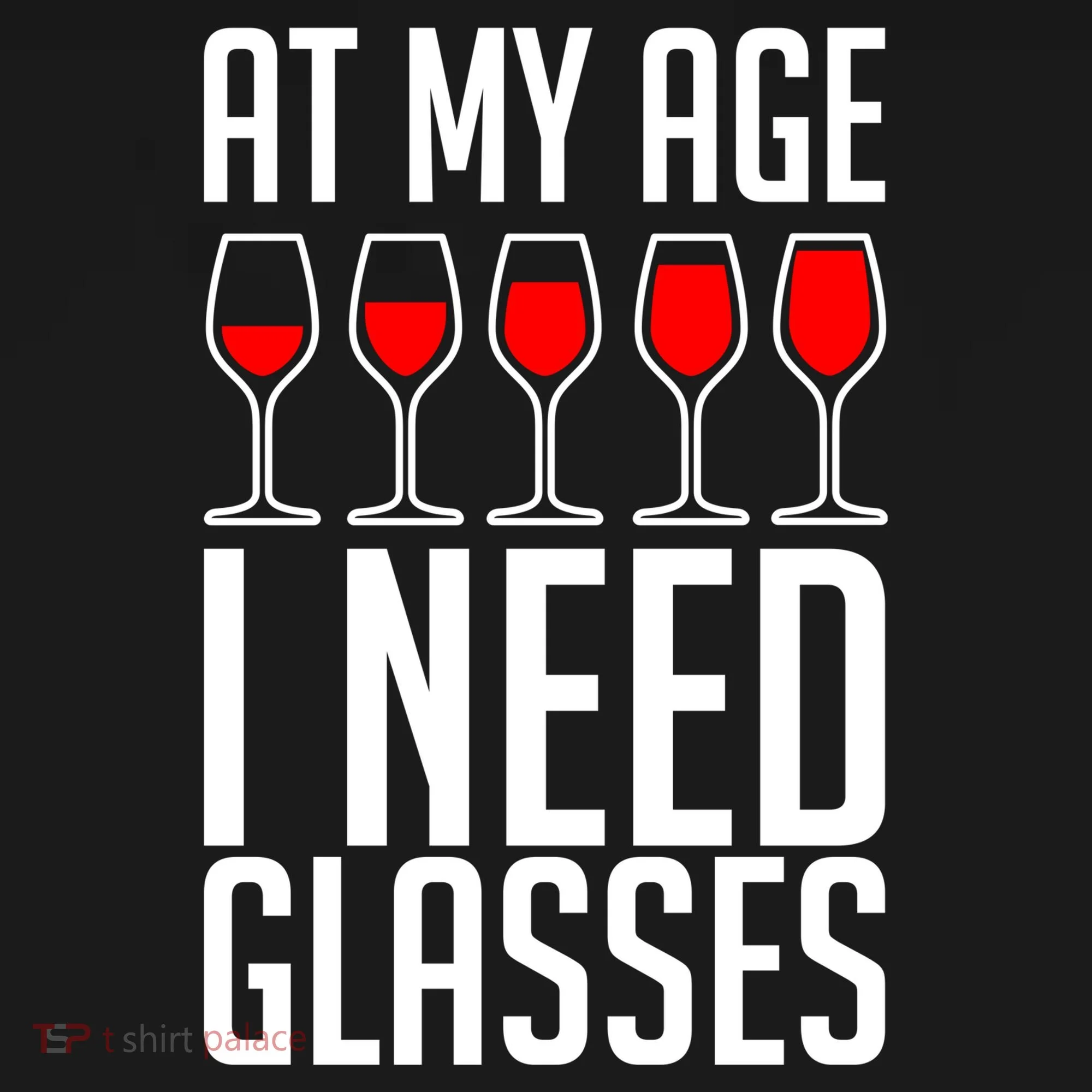 At My Age I Need A Glass Wine Ornament
