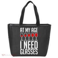 At My Age I Need A Glass Wine Tote Bag thumb 0