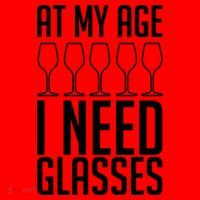 At My Age I Need A Glass Wine Santa Hat thumb 1
