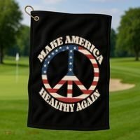 Make America Healthy Again Golf Towel thumb 1