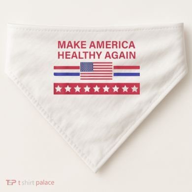 Make America Healthy Again USA-Made Doggie Bandana