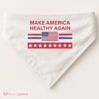 Make America Healthy Again USA-Made Doggie Bandana thumb 0