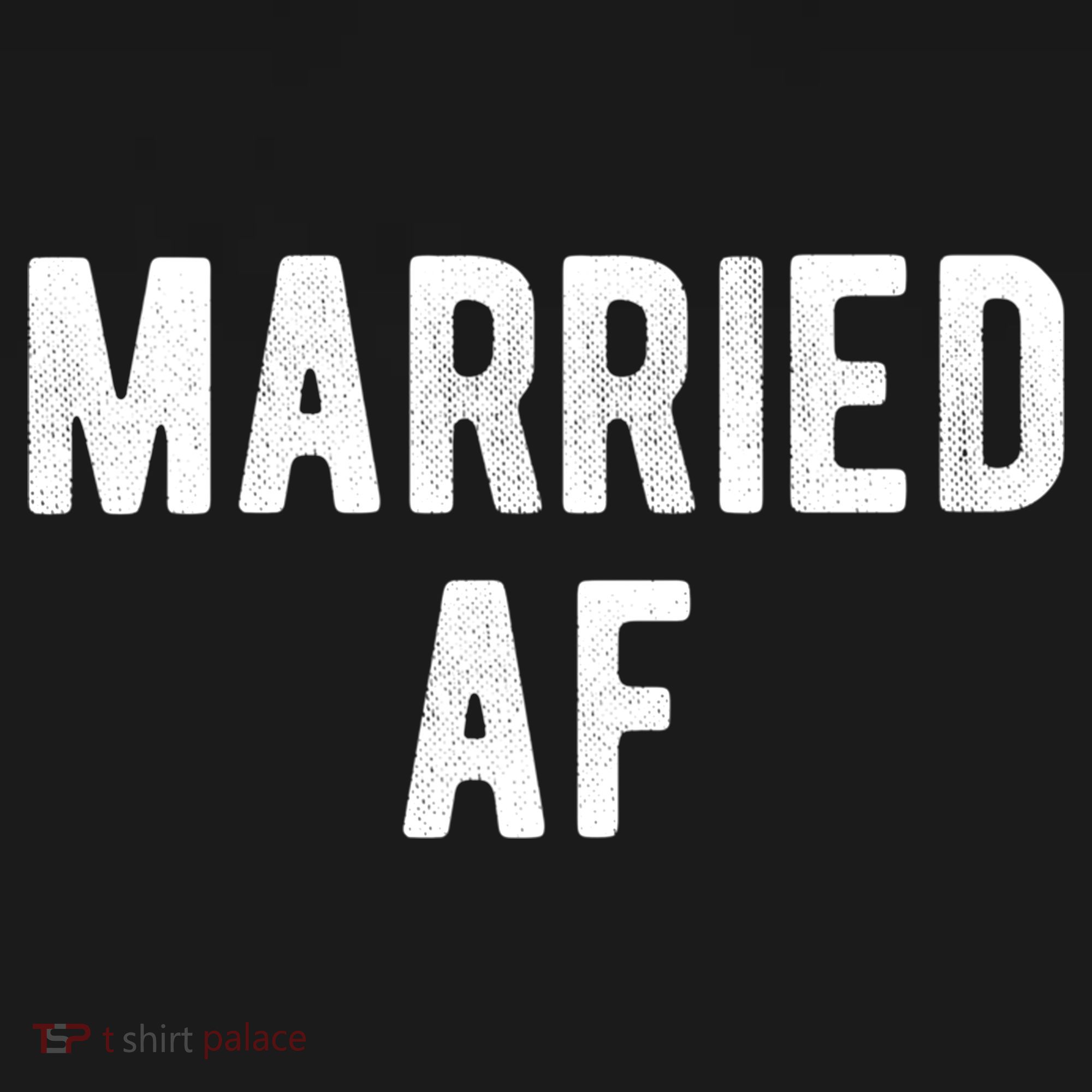 Married Af Husband Wife Newlywed Silver Golden Anniversary Gift Doggie Tank