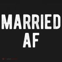 Married Af Husband Wife Newlywed Silver Golden Anniversary Gift Women's Hoodie thumb 2