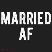 Married Af Husband Wife Newlywed Silver Golden Anniversary Gift Hat thumb 2