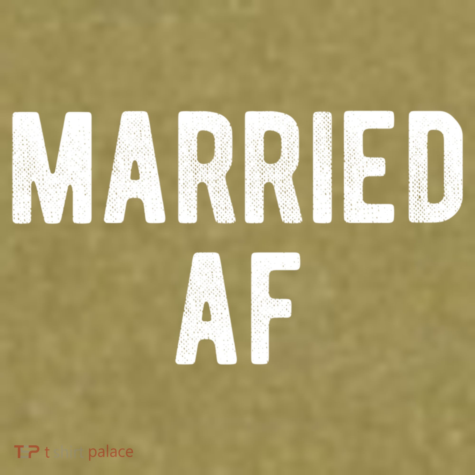 Married Af Husband Wife Newlywed Silver Golden Anniversary Gift Garment-Dyed Women's Muscle Tee
