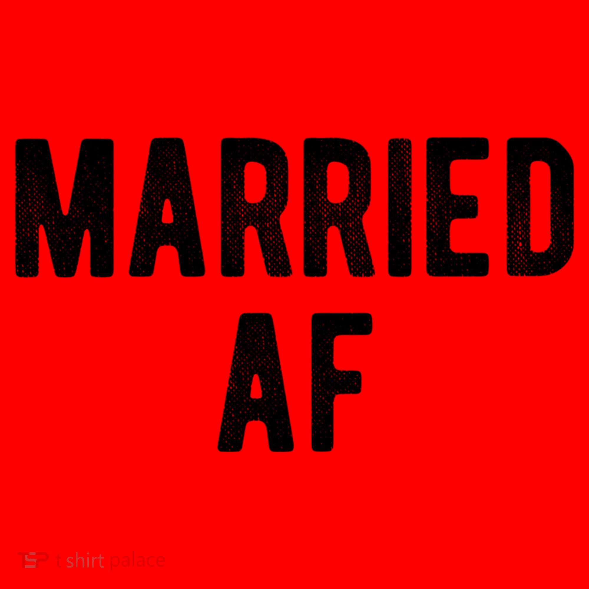 Married Af Husband Wife Newlywed Silver Golden Anniversary Gift Santa Hat