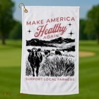 Make America Healthy Again Golf Towel thumb 1