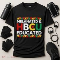 Melanated And Hbcu Educated Historical Black College Alumni Cooling Performance Crew T-Shirt thumb 3