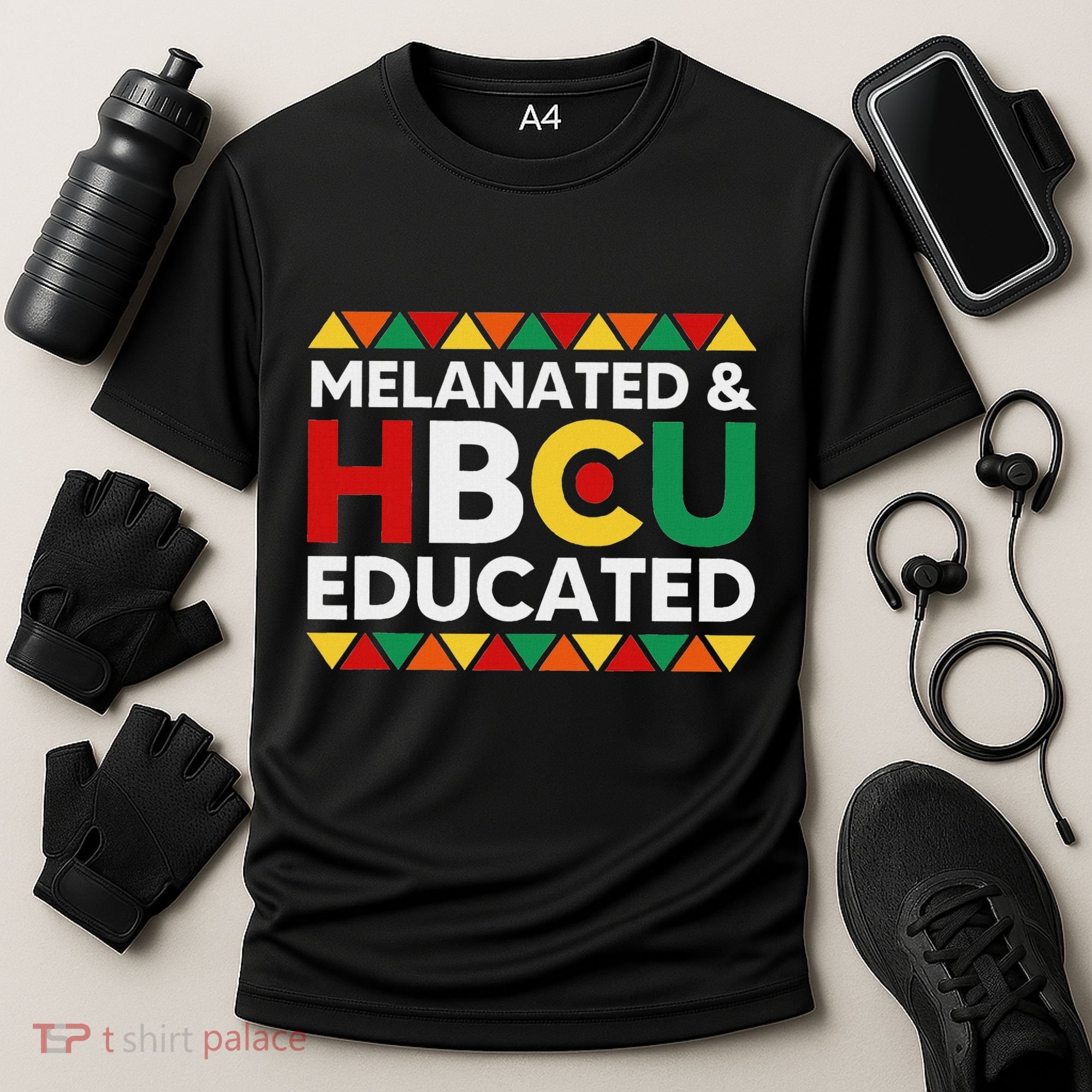 Melanated And Hbcu Educated Historical Black College Alumni Cooling Performance Crew T-Shirt