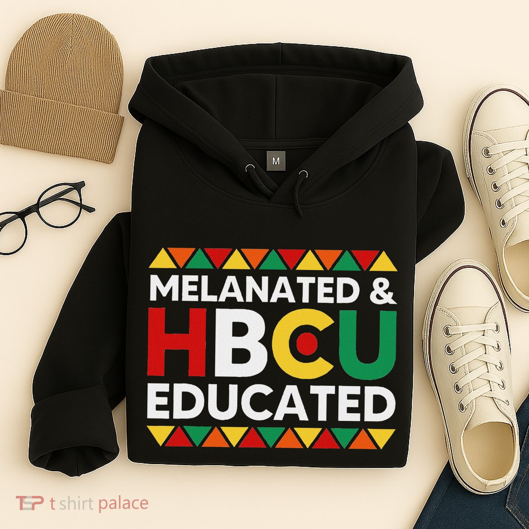 Melanated And Hbcu Educated Historical Black College Alumni Hoodie