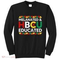 Melanated And Hbcu Educated Historical Black College Alumni Sweatshirt thumb 0