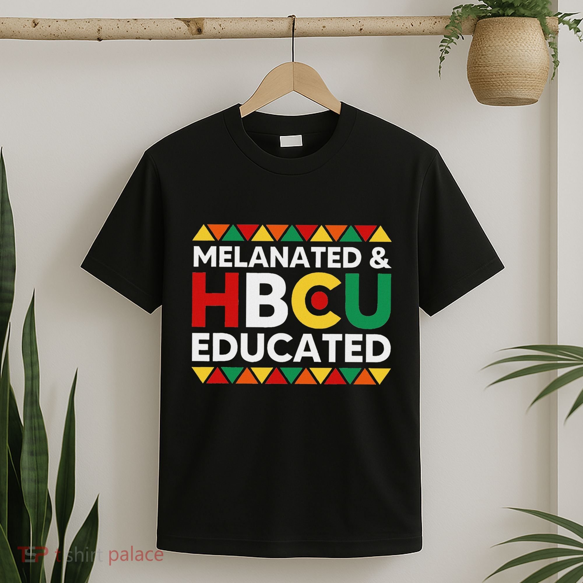 Melanated And Hbcu Educated Historical Black College Alumni T-Shirt