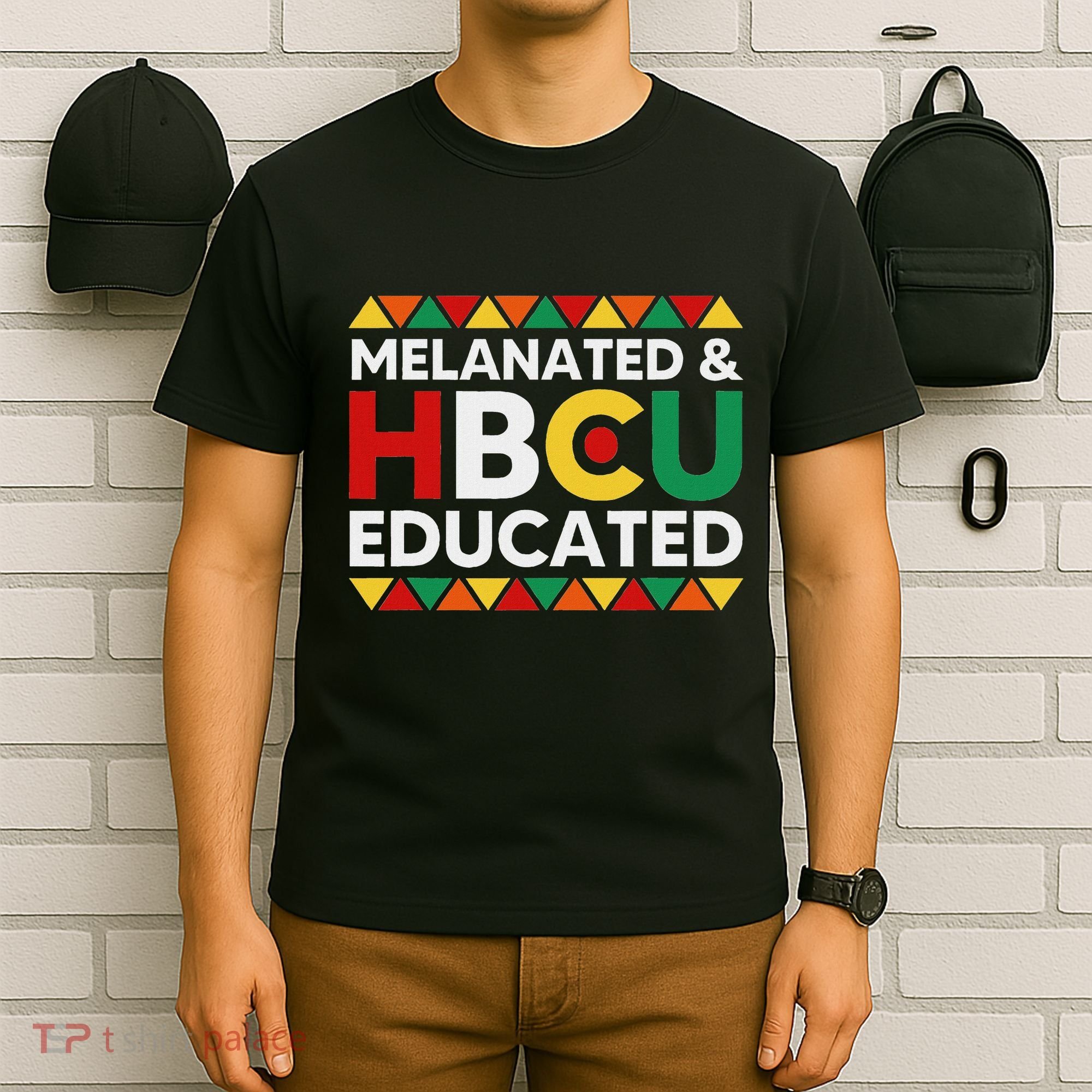 Melanated And Hbcu Educated Historical Black College Alumni T-Shirt