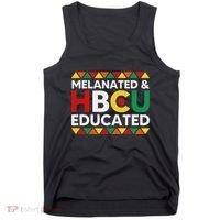Melanated And Hbcu Educated Historical Black College Alumni Tank Top thumb 0