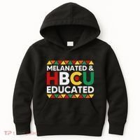 Melanated And Hbcu Educated Historical Black College Alumni Kids Hoodie thumb 0