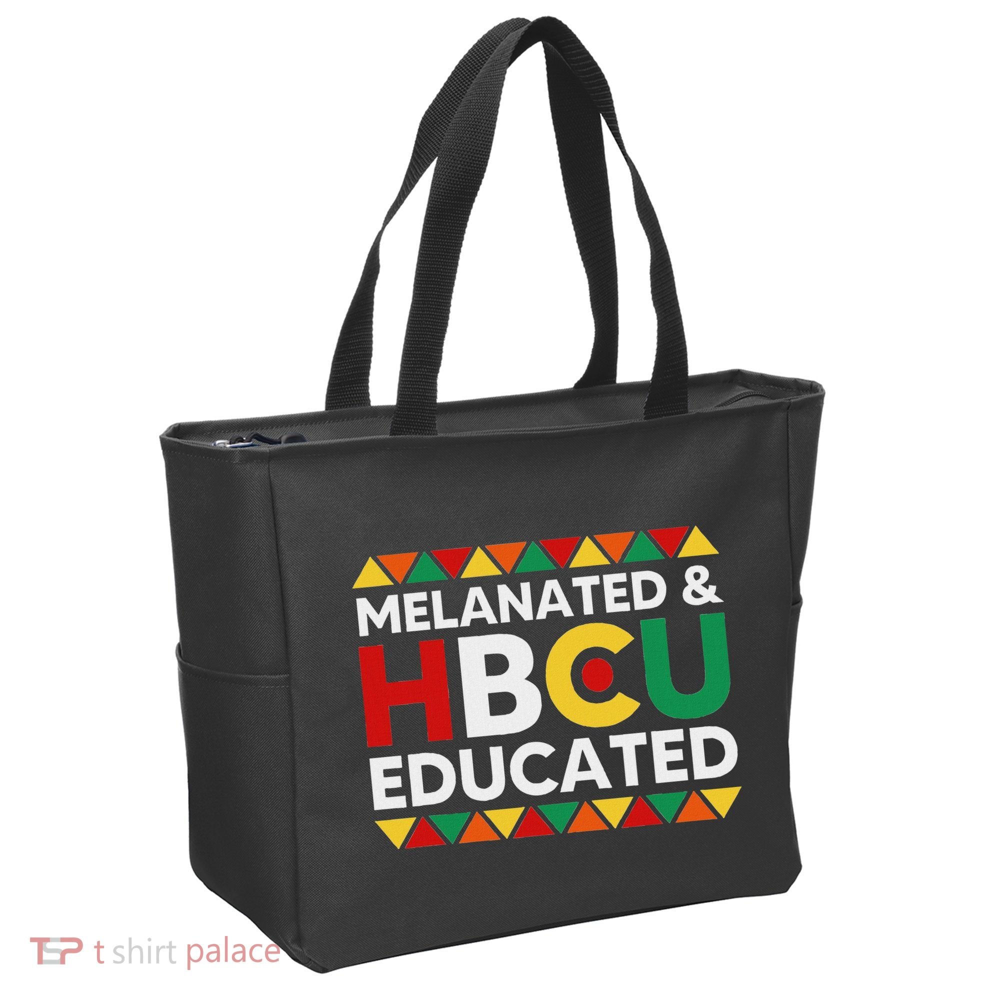 Melanated And Hbcu Educated Historical Black College Alumni Tote Bag