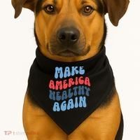 Make America Healthy Again Maha USA-Made Doggie Bandana thumb 1