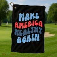 Make America Healthy Again Maha Golf Towel thumb 1