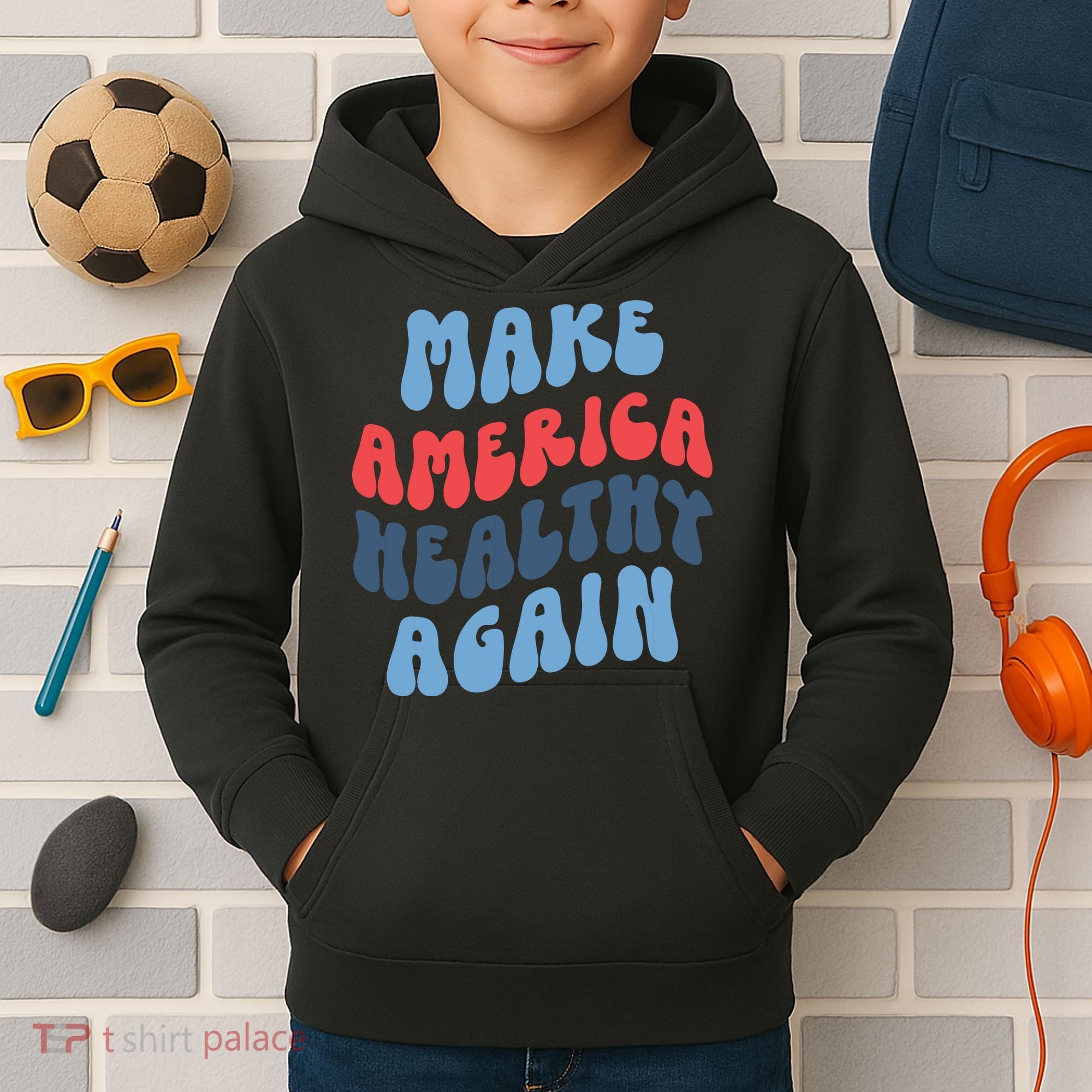 Make America Healthy Again Maha Kids Hoodie