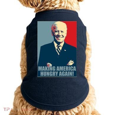 Making America Hungry Again Anti Joe Biden Doggie Tank