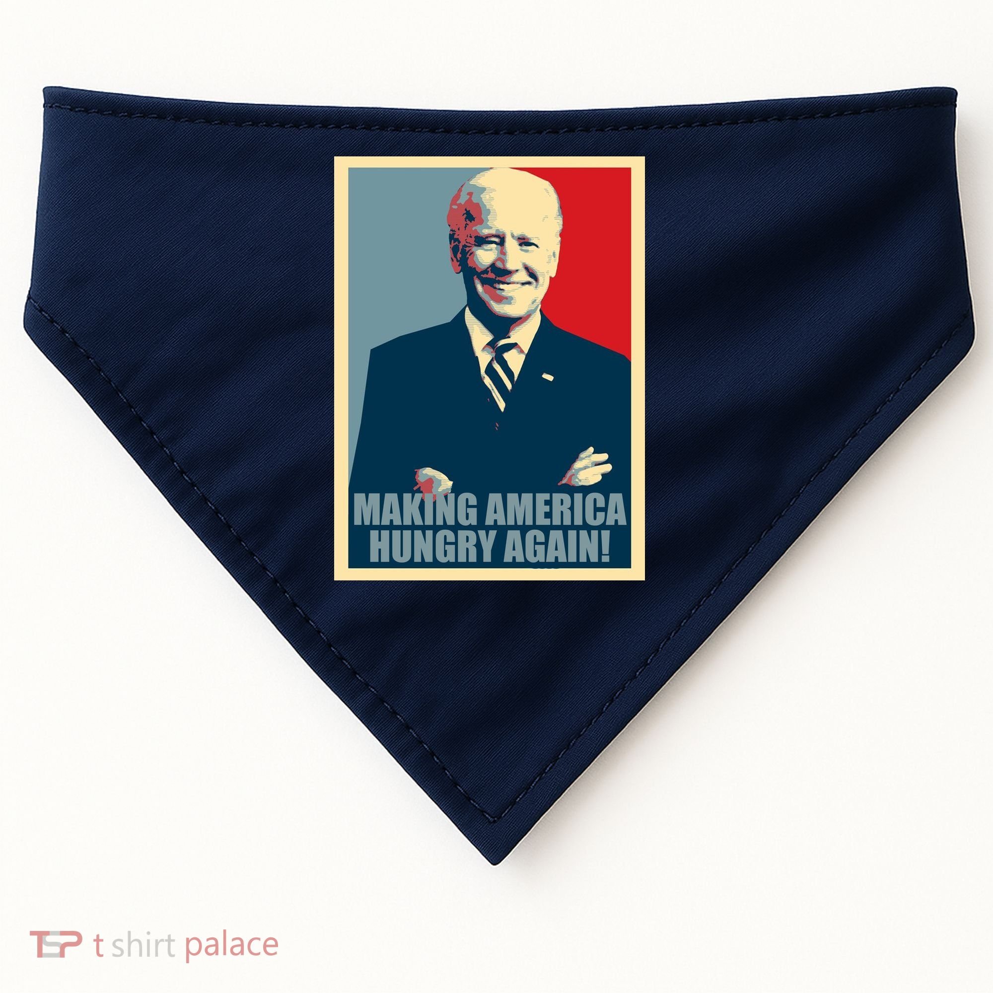 Making America Hungry Again Anti Joe Biden USA-Made Doggie Bandana