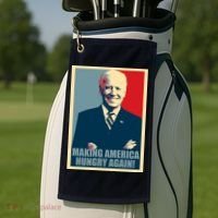 Making America Hungry Again Anti Joe Biden Golf Towel thumb 2