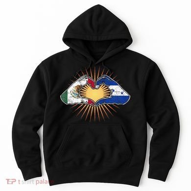 Mexico And Honduras. Heart Hands Hoodie