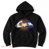 Mexico And Honduras. Heart Hands Hoodie thumb 0
