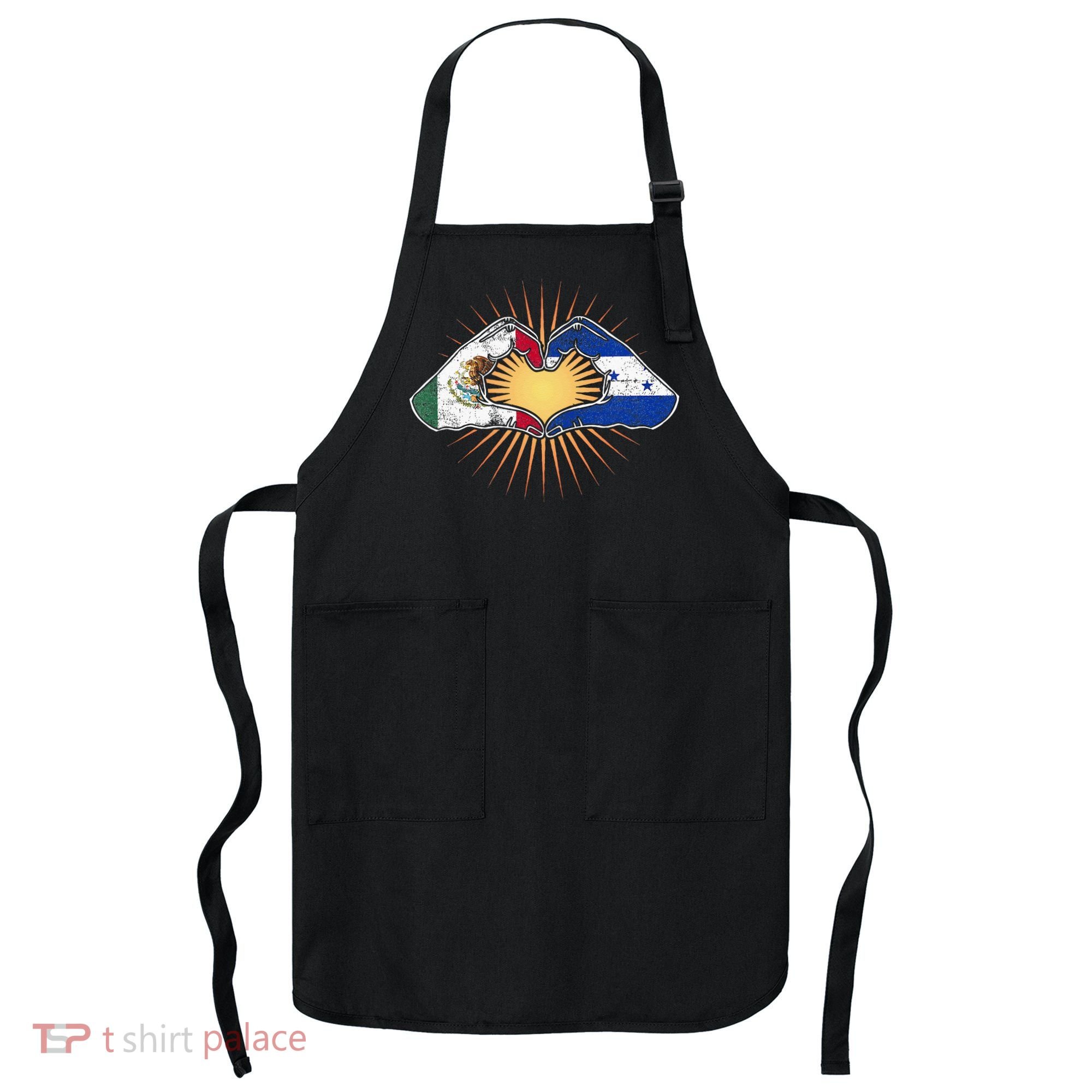 Mexico And Honduras. Heart Hands Apron
