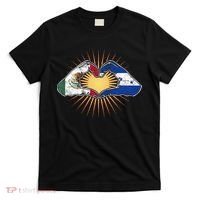 Mexico And Honduras. Heart Hands T-Shirt thumb 0