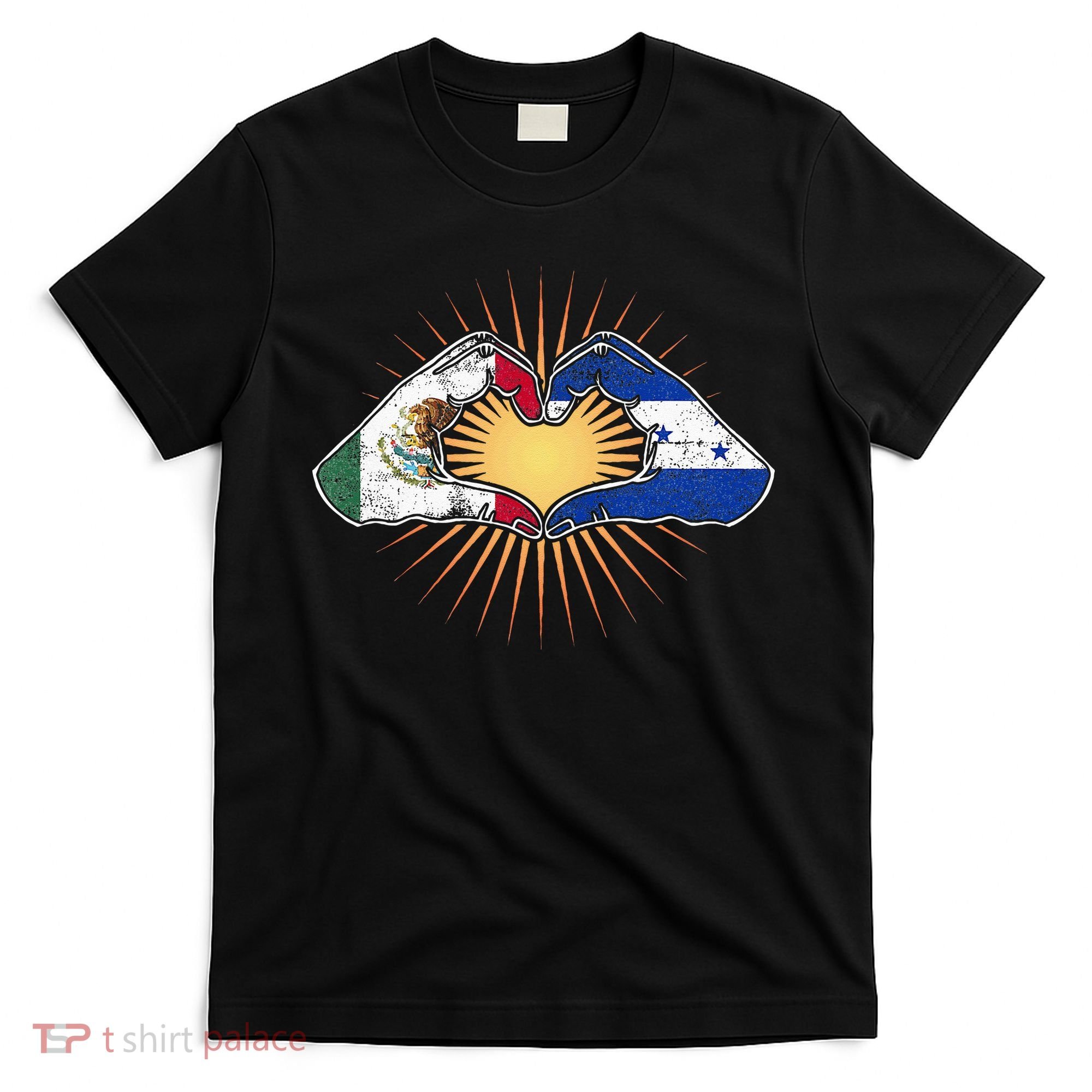 Mexico And Honduras. Heart Hands T-Shirt