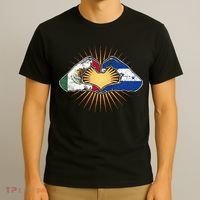 Mexico And Honduras. Heart Hands T-Shirt thumb 3