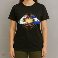 Mexico And Honduras. Heart Hands T-Shirt thumb 4