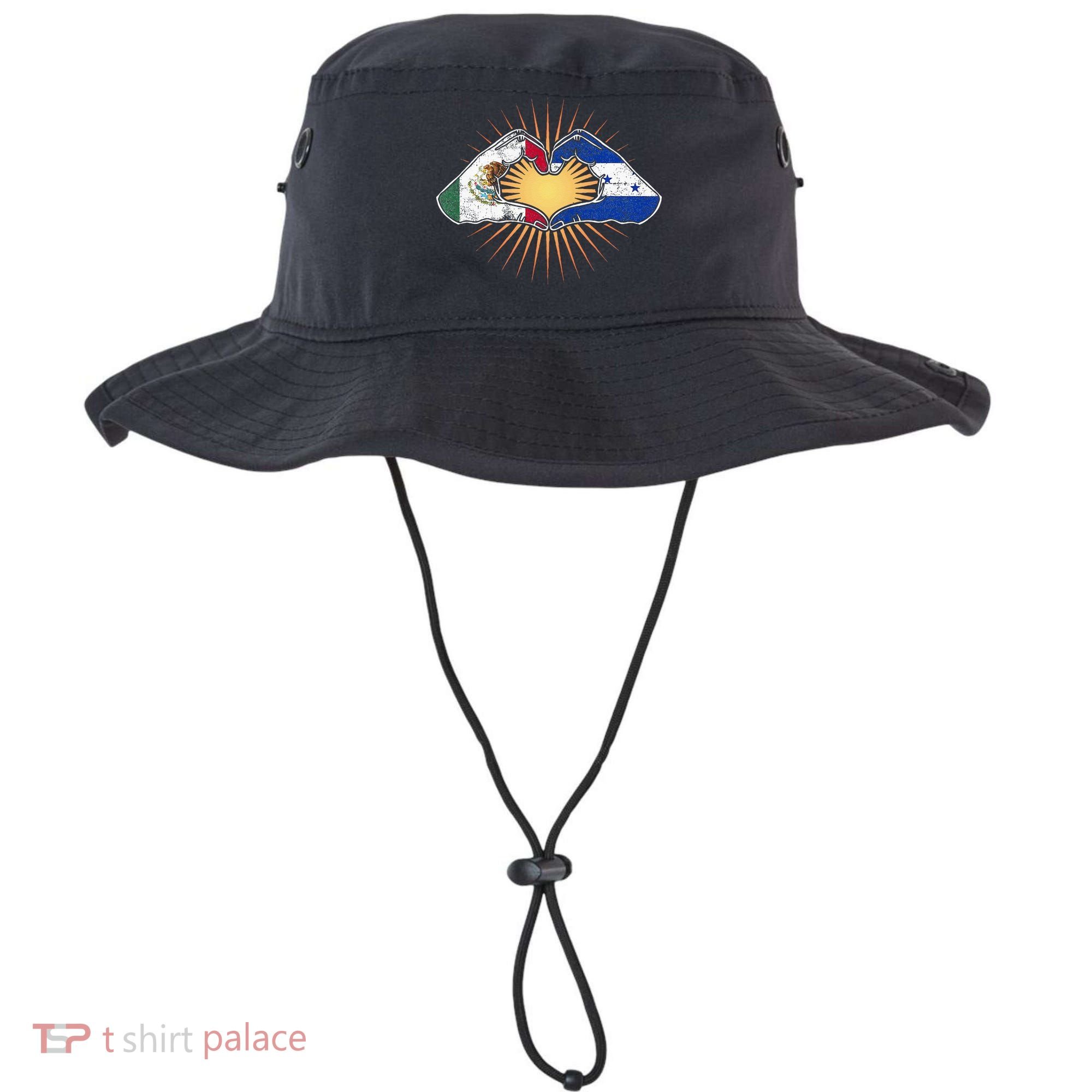 Mexico And Honduras. Heart Hands Bucket Hat